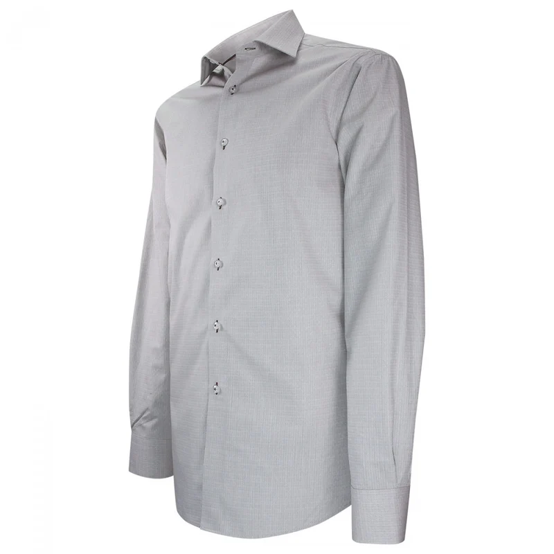 Chemise homme micro-motifs brodés coupe droite GREYTERN Andrew Mac Allister