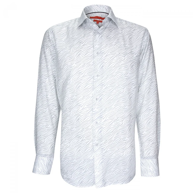 Chemise homme tissu imprimé zébré coupe cintrée ZEBREY Andrew Mac Allister