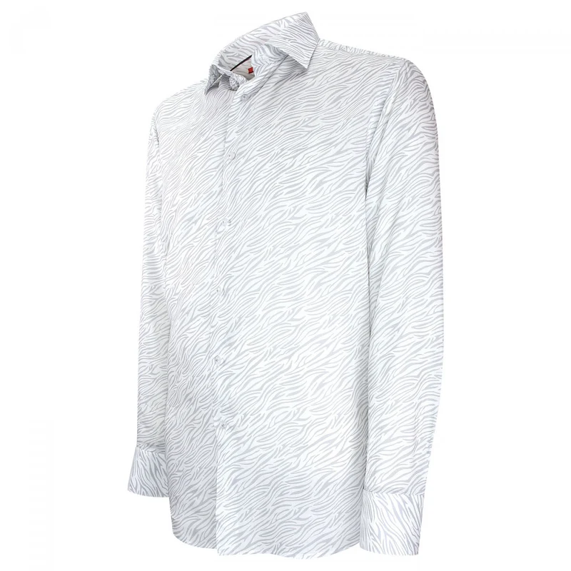 Chemise homme tissu imprimé zébré coupe cintrée ZEBREY Andrew Mac Allister