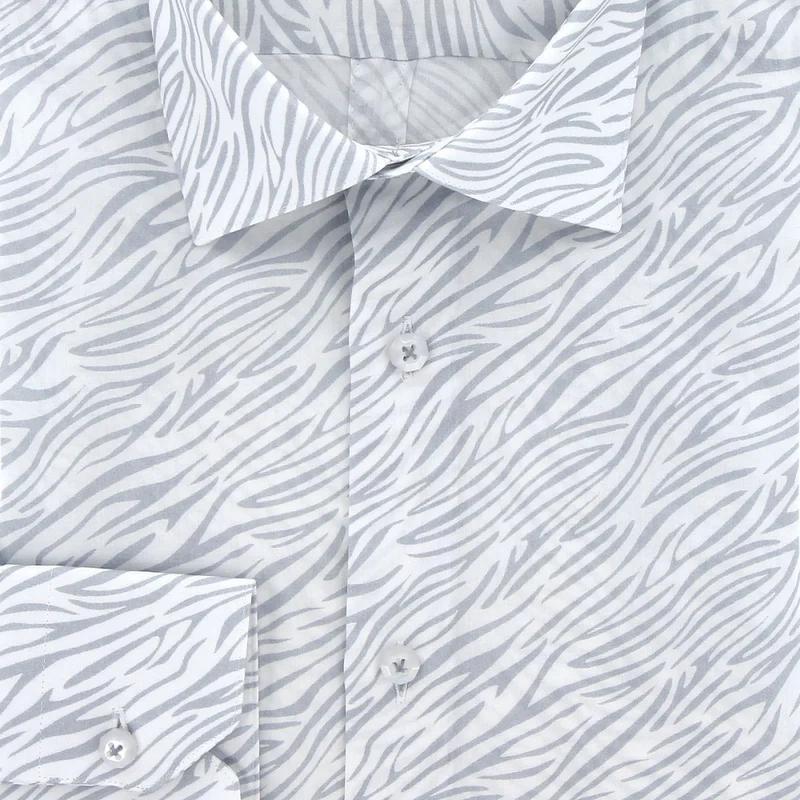 Chemise homme tissu imprimé zébré coupe cintrée ZEBREY Andrew Mac Allister