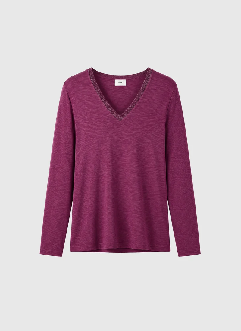 TEE-SHIRT TENIO violine