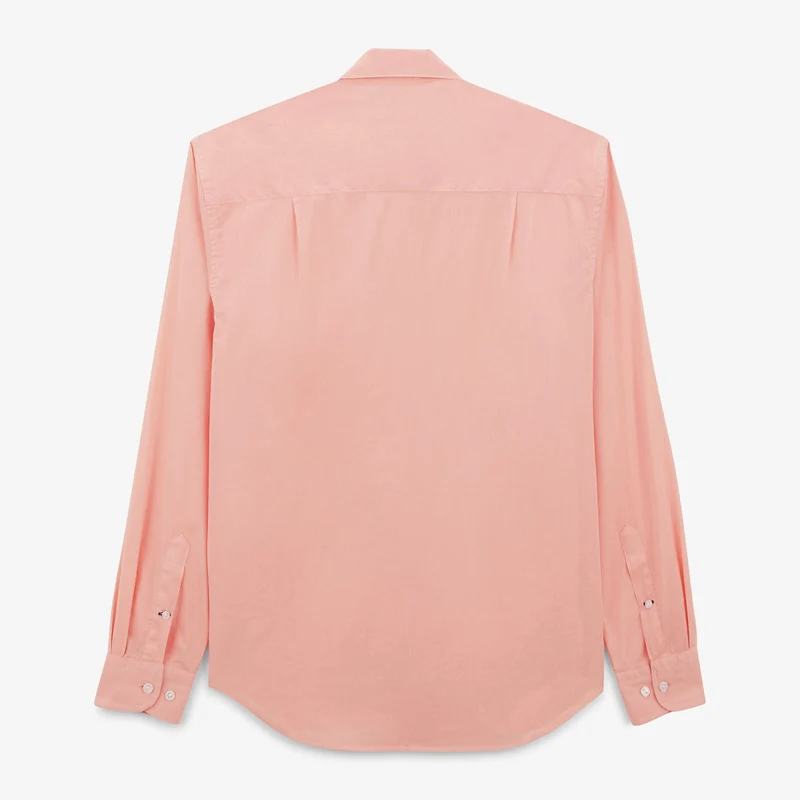 Chemise Charles mousseline de coton rose skin