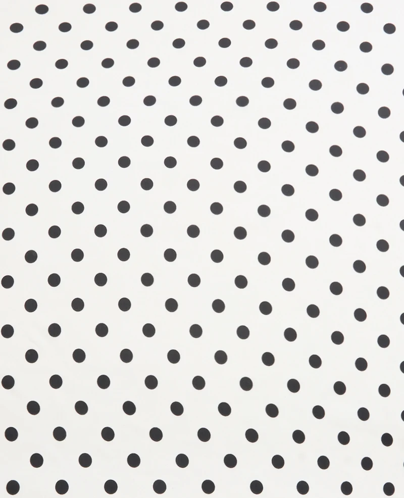 Foulard en satin motif pois