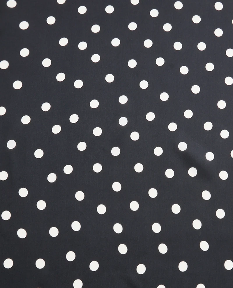 Foulard en satin motif pois