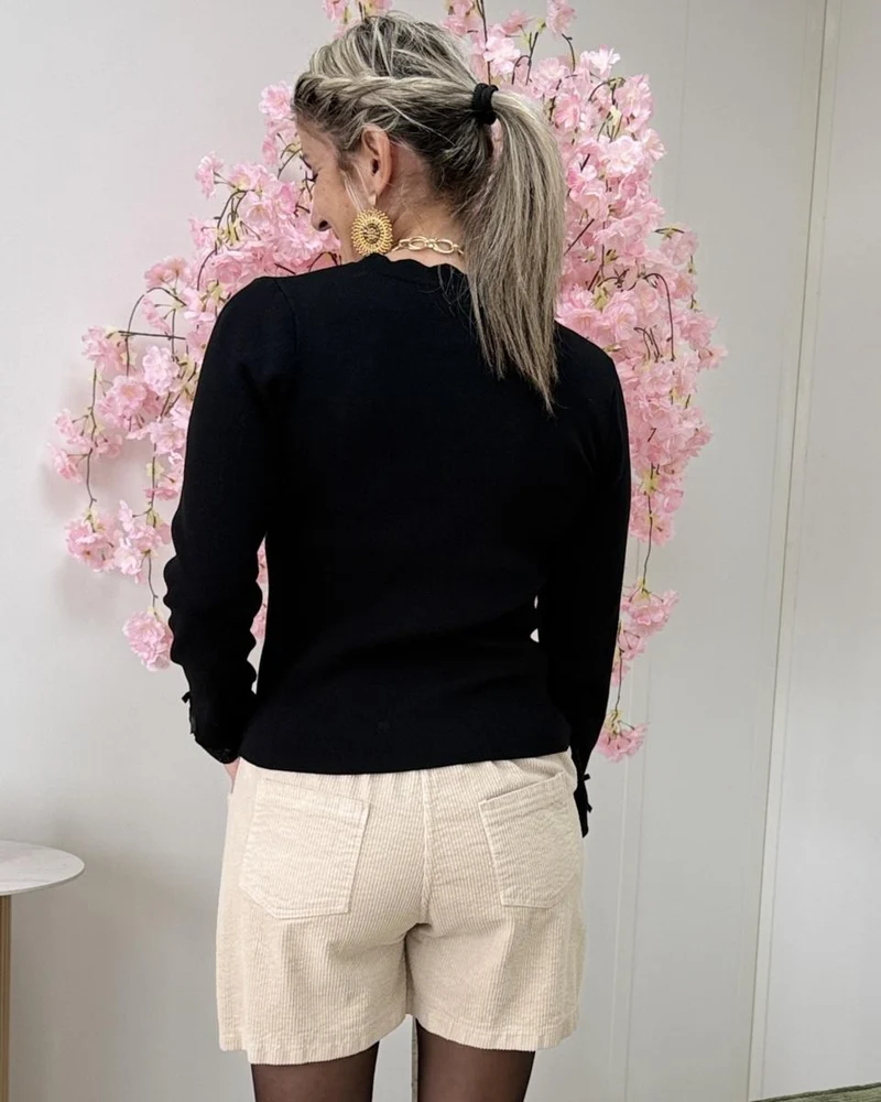 Jupe short velours