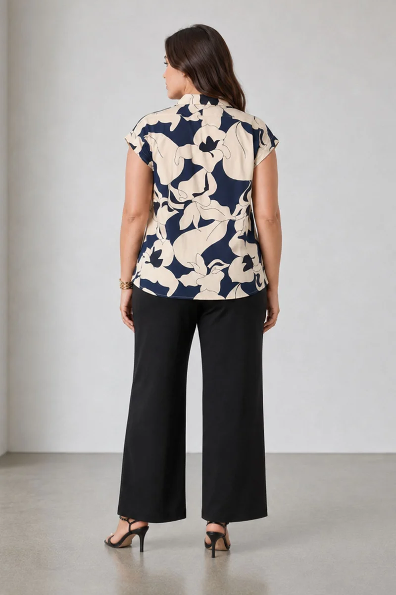 Floreva|Cotton Short Sleeve Shirt