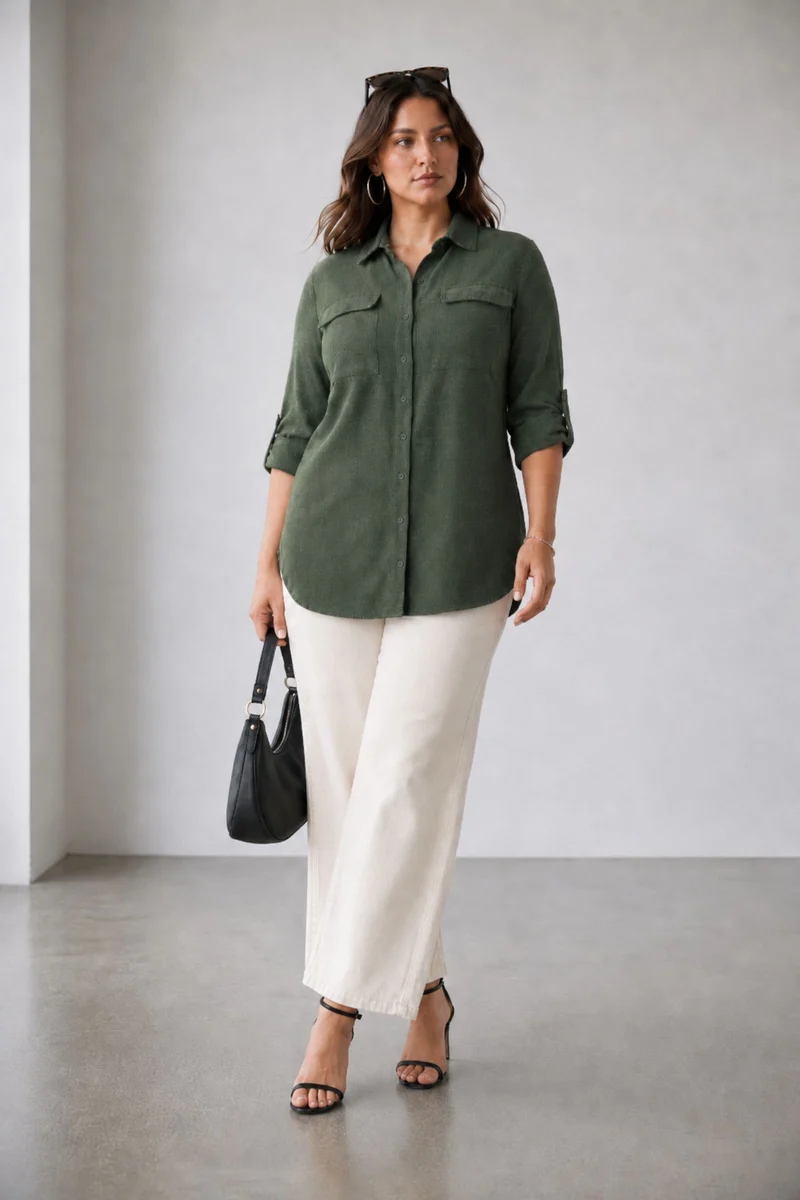 Floris Top|100% Viscose Longline Shirt