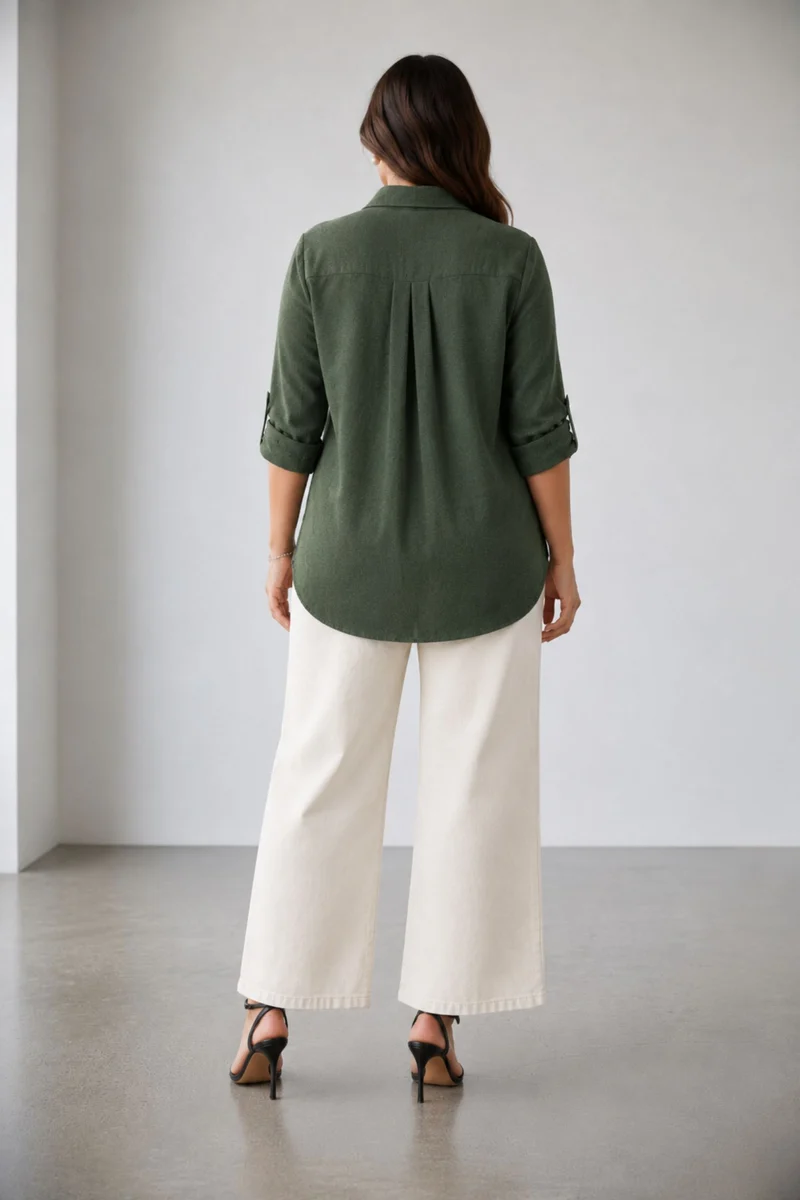 Floris Top|100% Viscose Longline Shirt
