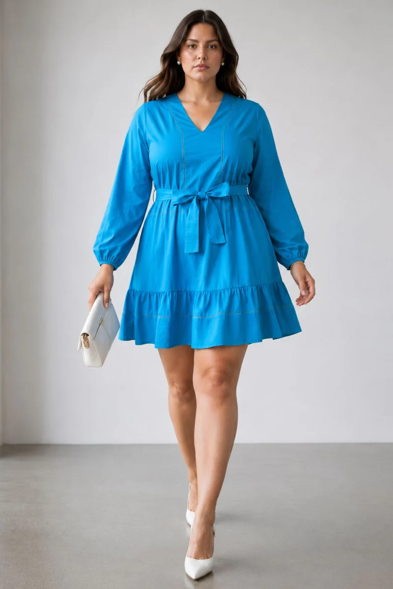 Celindie|Cotton Lace Insert Dress