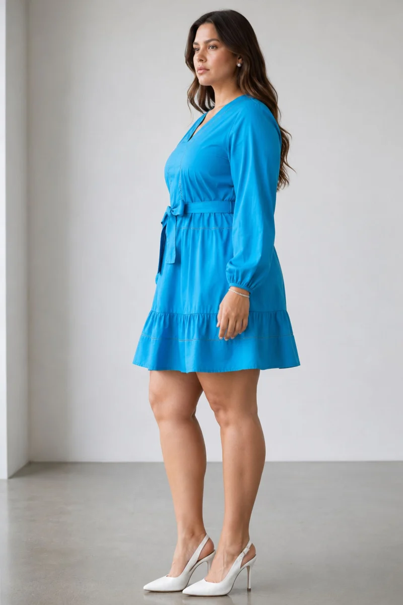 Celindie|Cotton Lace Insert Dress