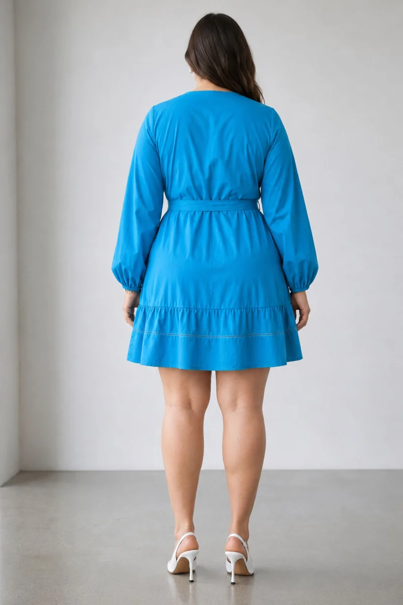 Celindie|Cotton Lace Insert Dress