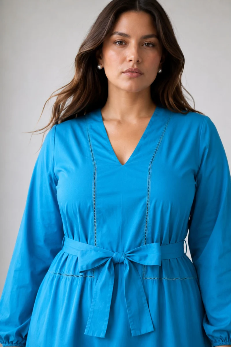 Celindie|Cotton Lace Insert Dress