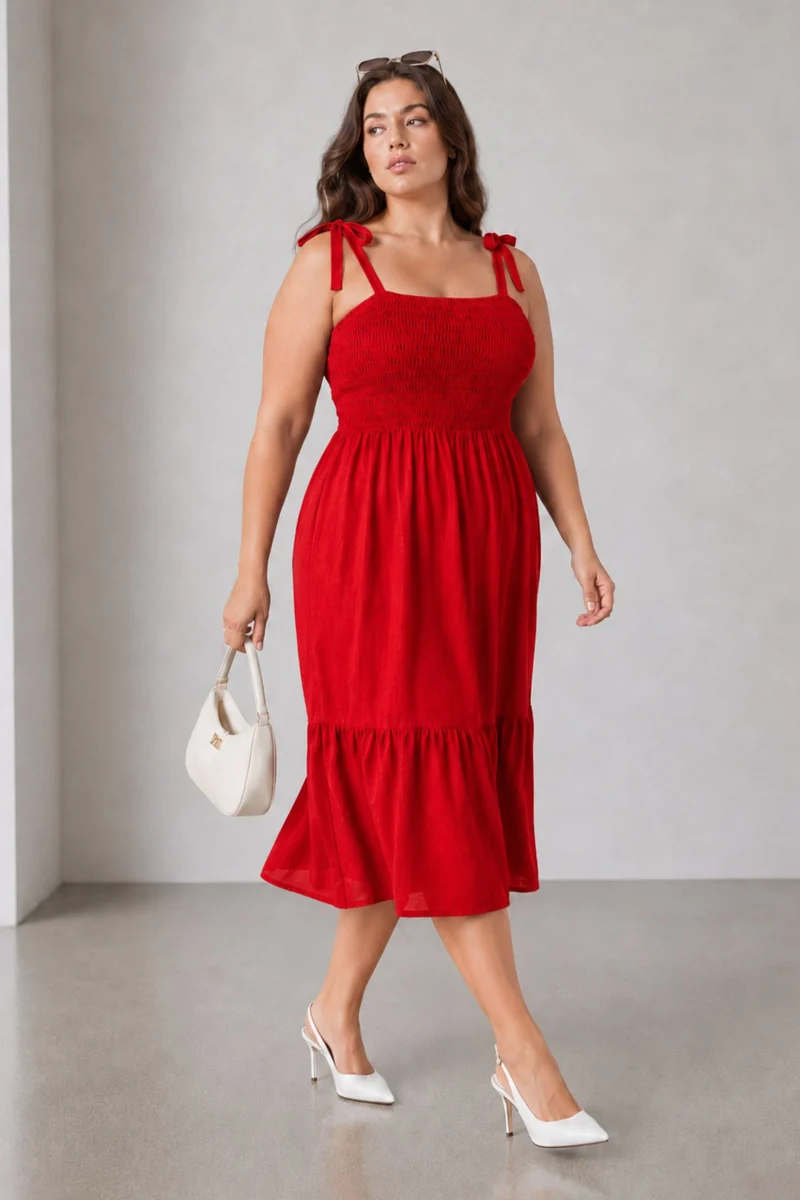 Solera|Cotton Smocked Bodice Dress