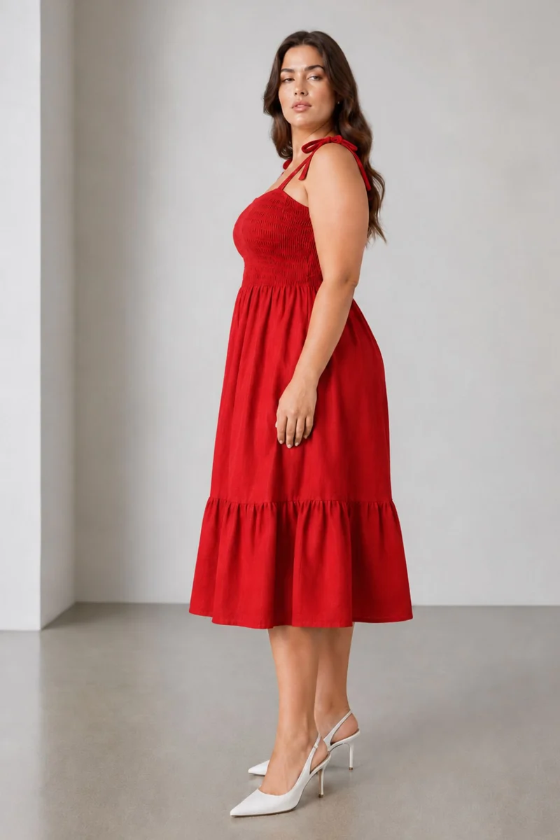 Solera|Cotton Smocked Bodice Dress
