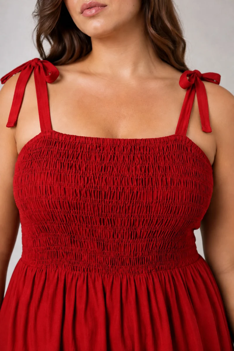 Solera|Cotton Smocked Bodice Dress