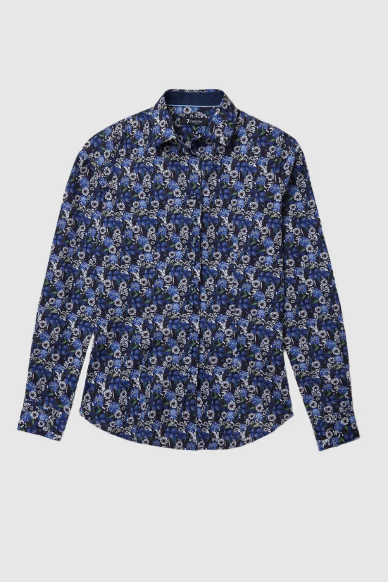 Beatrice Sport Poplin Women’s Shirt Blue White