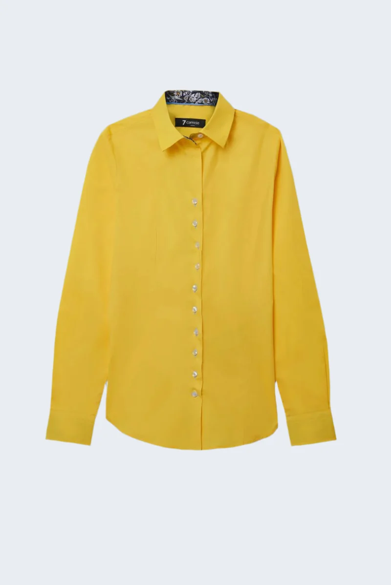 Beatrice Sport Poplin Stretch Women’s Shirt Yellow