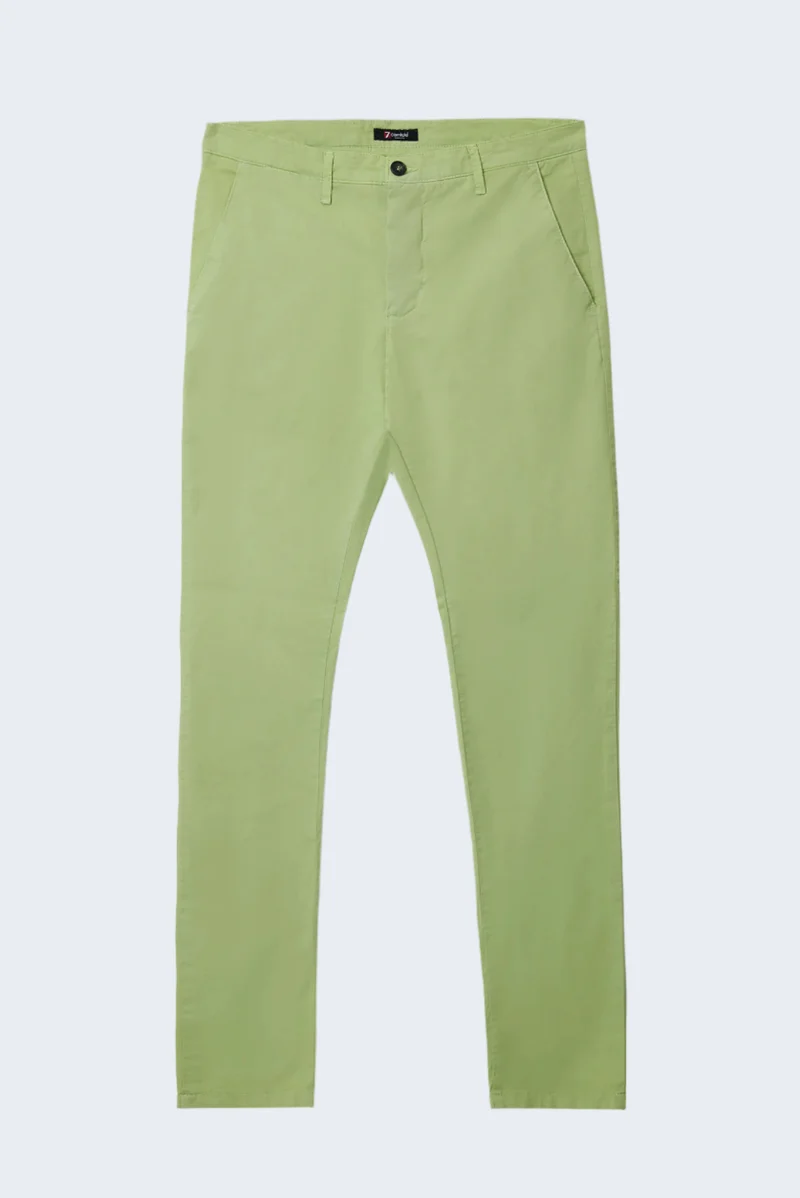 Cotton Stretch Man Pant Green