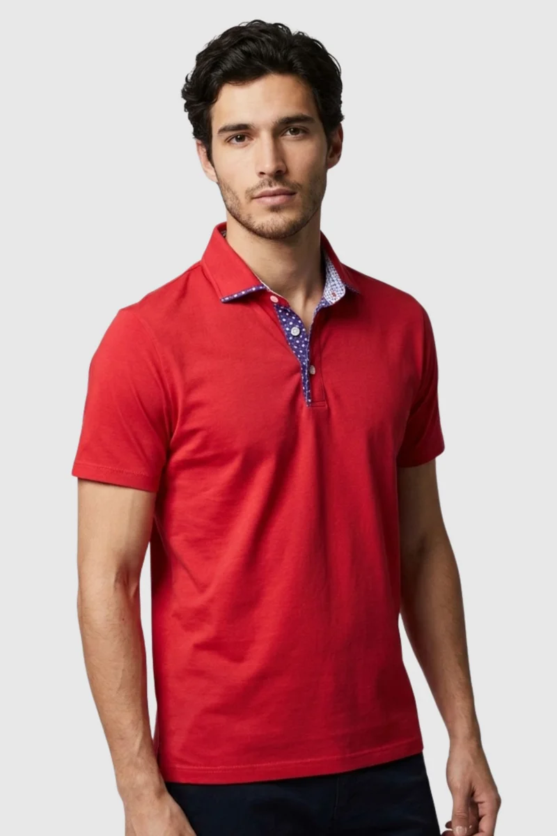 Jersey Man Polo Red