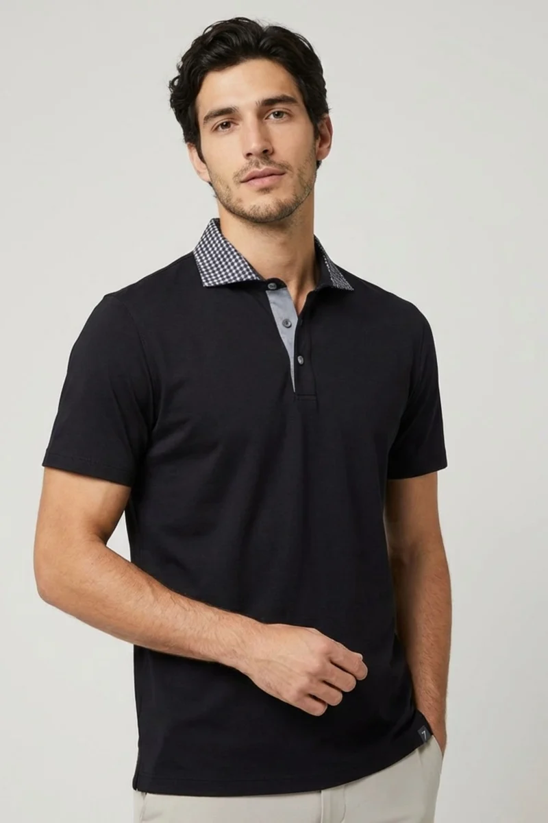 Jersey Man Polo Black