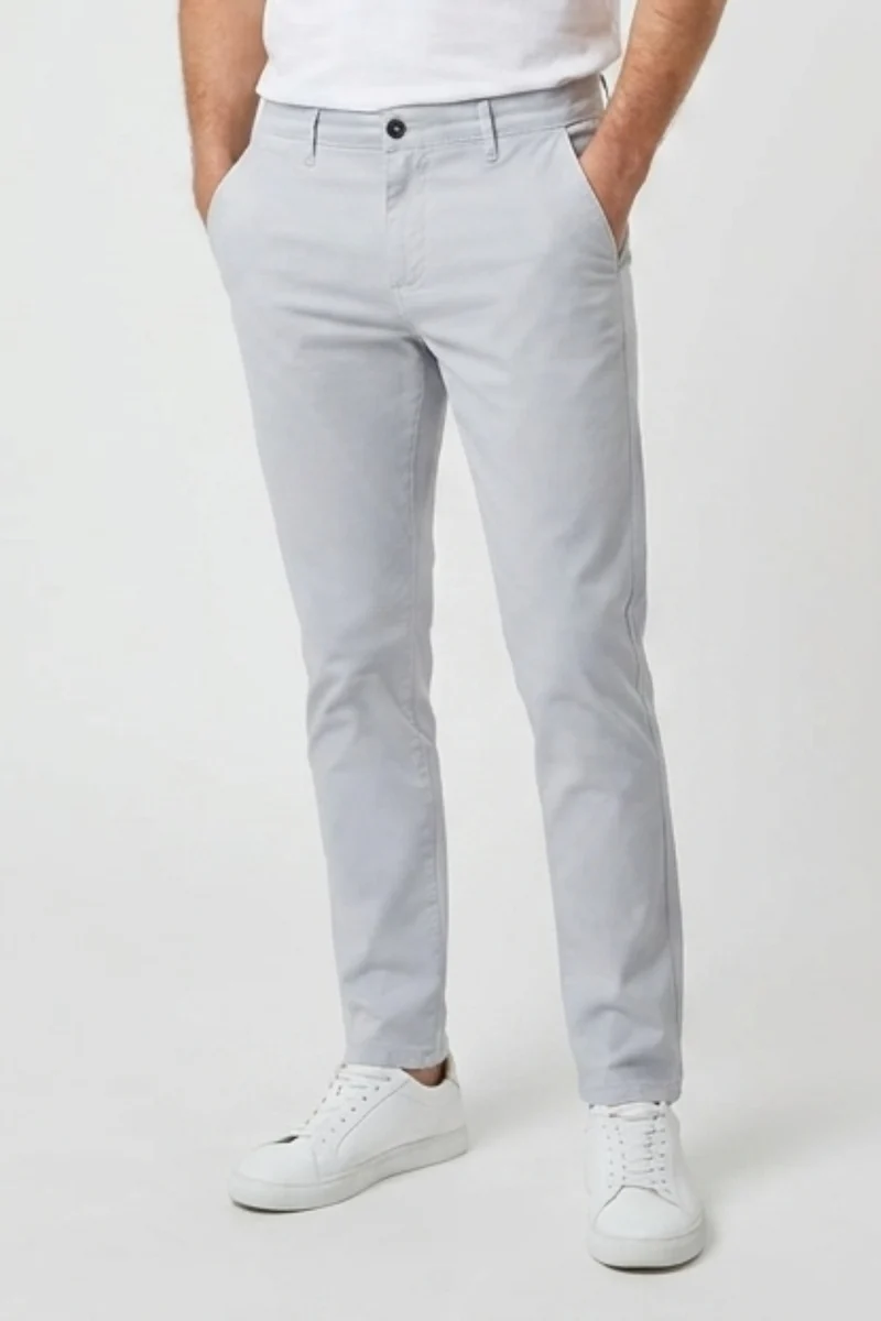 Cotton Stretch Man Pant Grey