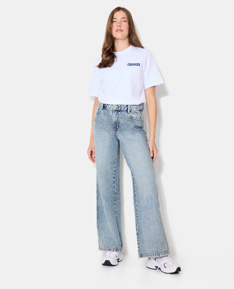 T-shirt oversize avec print poitrine et dos
