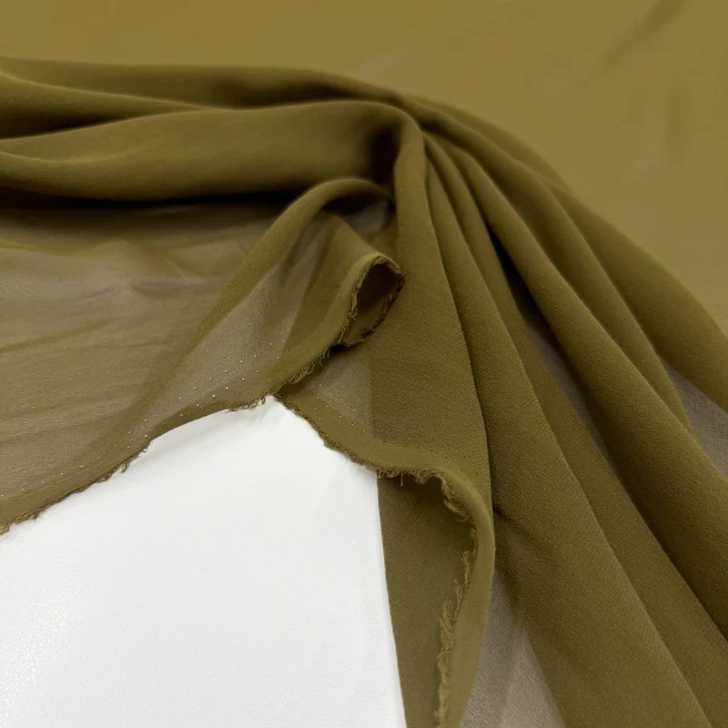 Tissu Crêpe Georgette, Soie - Rubino