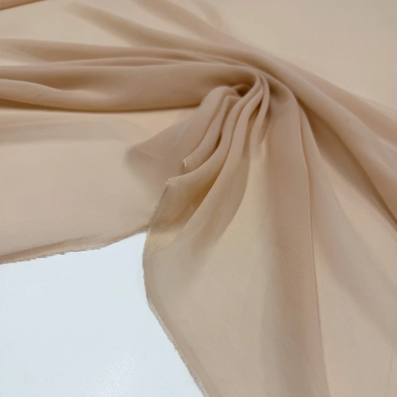 Tissu Crêpe Georgette, Soie - Rubino
