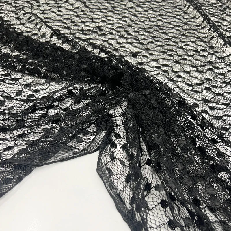 Tissu Dentelle Tulle Brodé - Cornacchia