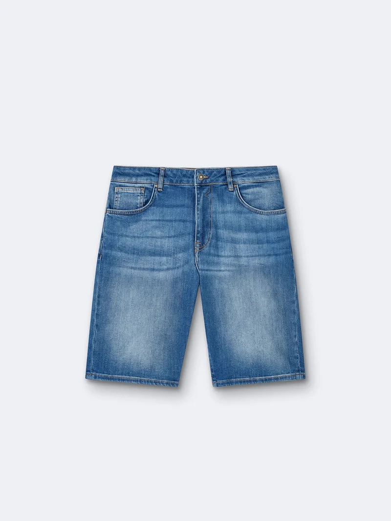 Bermuda en coton délavé