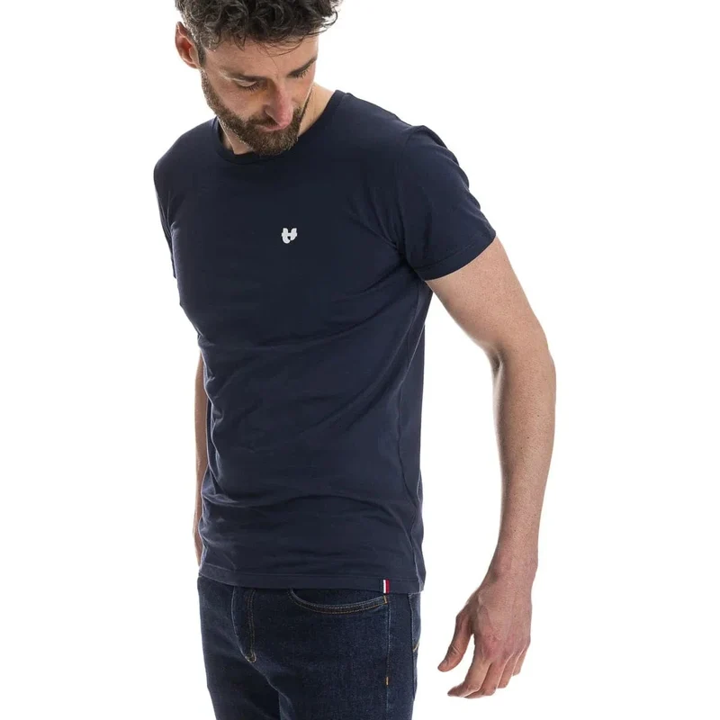 T-shirt Homme Bleu Marine - Cœur