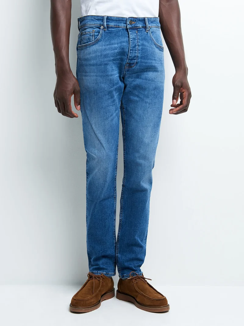 Jean denim xslim en coton mélangé