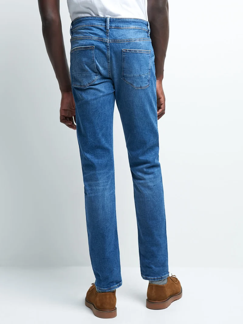 Jean denim xslim en coton mélangé