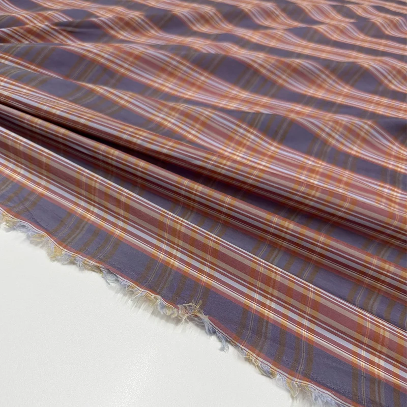 Tissu Cupro - Tartan, Perla