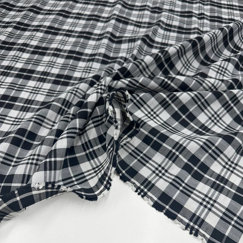 Tissu Bengaline, Coton Stretch - Tartan, Giorgio