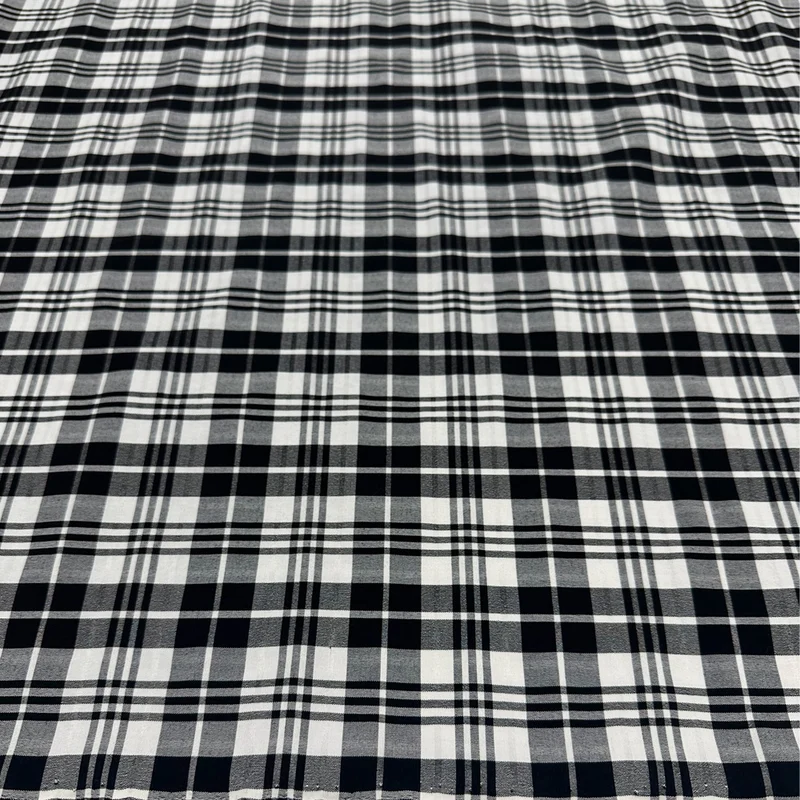 Tissu Bengaline, Coton Stretch - Tartan, Giorgio