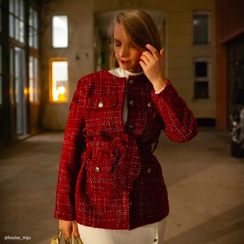 Tissu Tweed, Laine Vierge - Métallisé, Beatrice