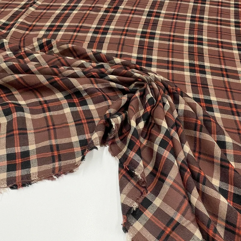 Tissu Twill, Viscose - Tartan, Jacopo
