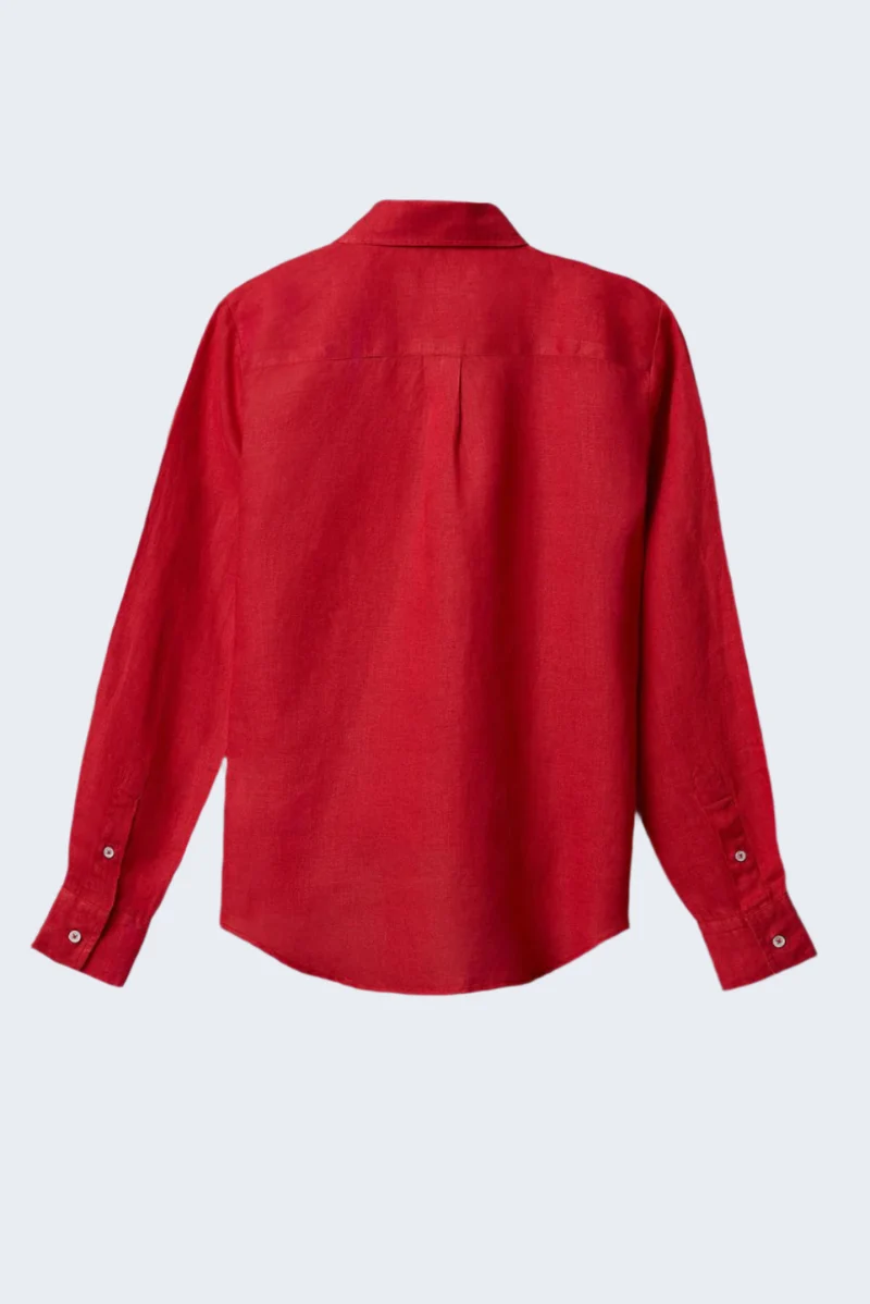 Beatrice Sport Linen Women’s Shirt Red