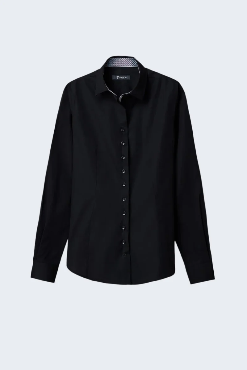 Beatrice Sport Poplin Stretch Women’s Shirt Black
