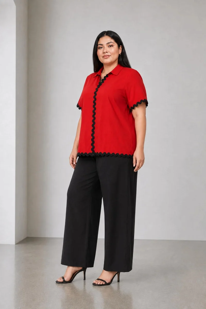 Ramira|Viscose Half Sleeve Shirt