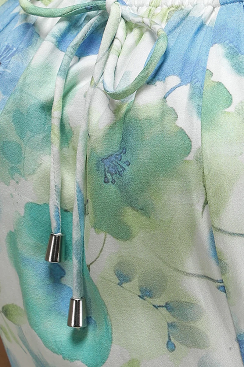 Aaravi|100% Viscose Printed Mini Dress