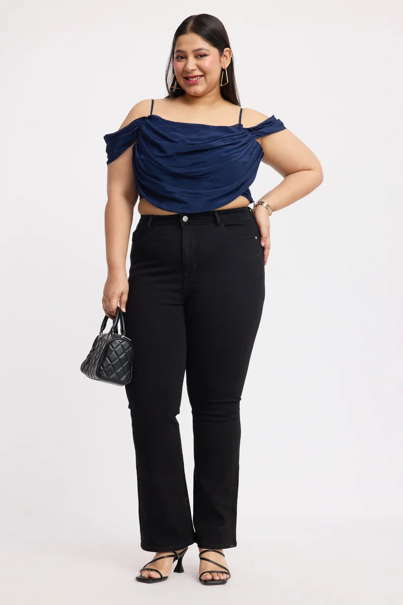 Youtso Top|Viscose Drapped Crop Top