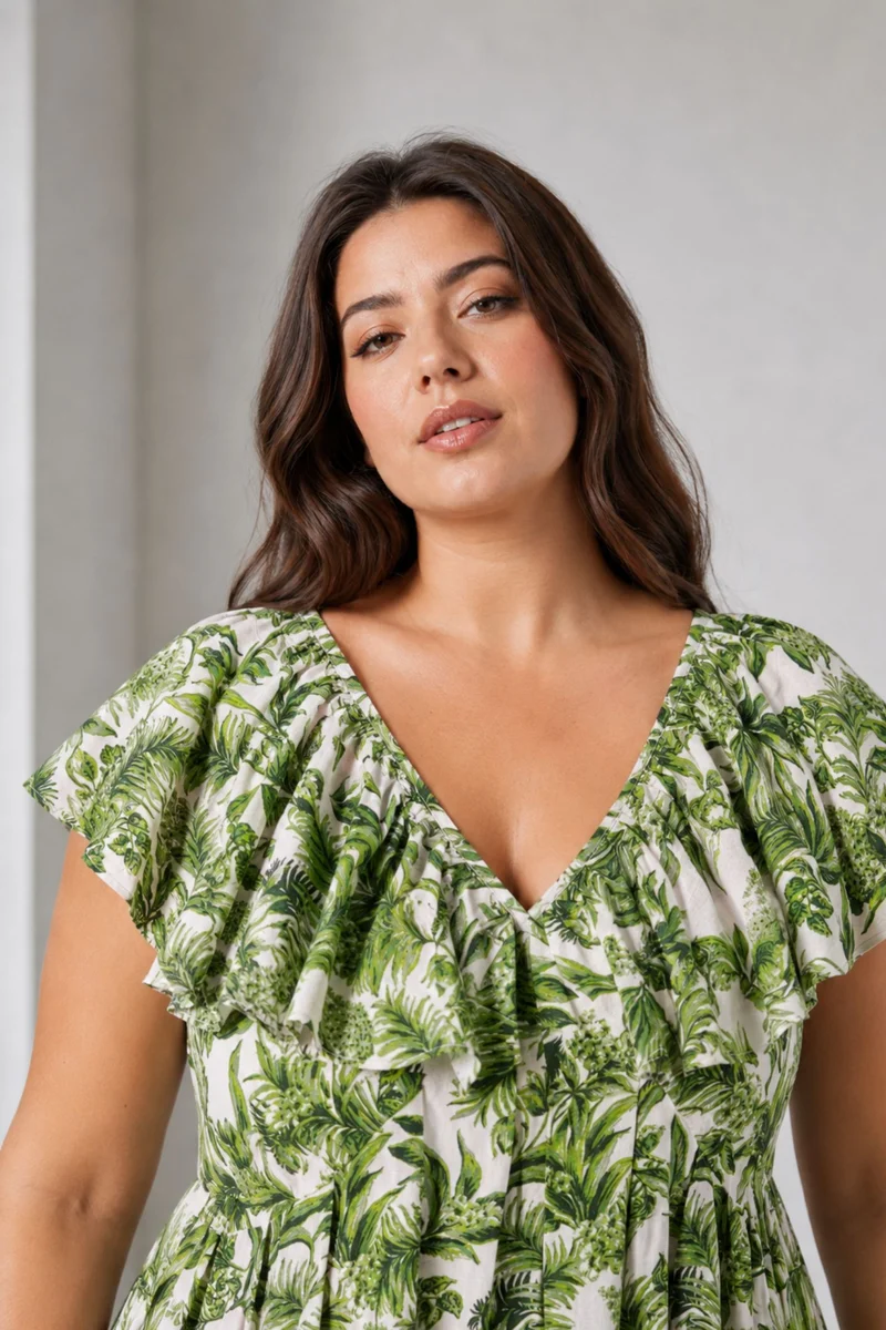 Harlowe|100% Cotton Floral Maxi Dress