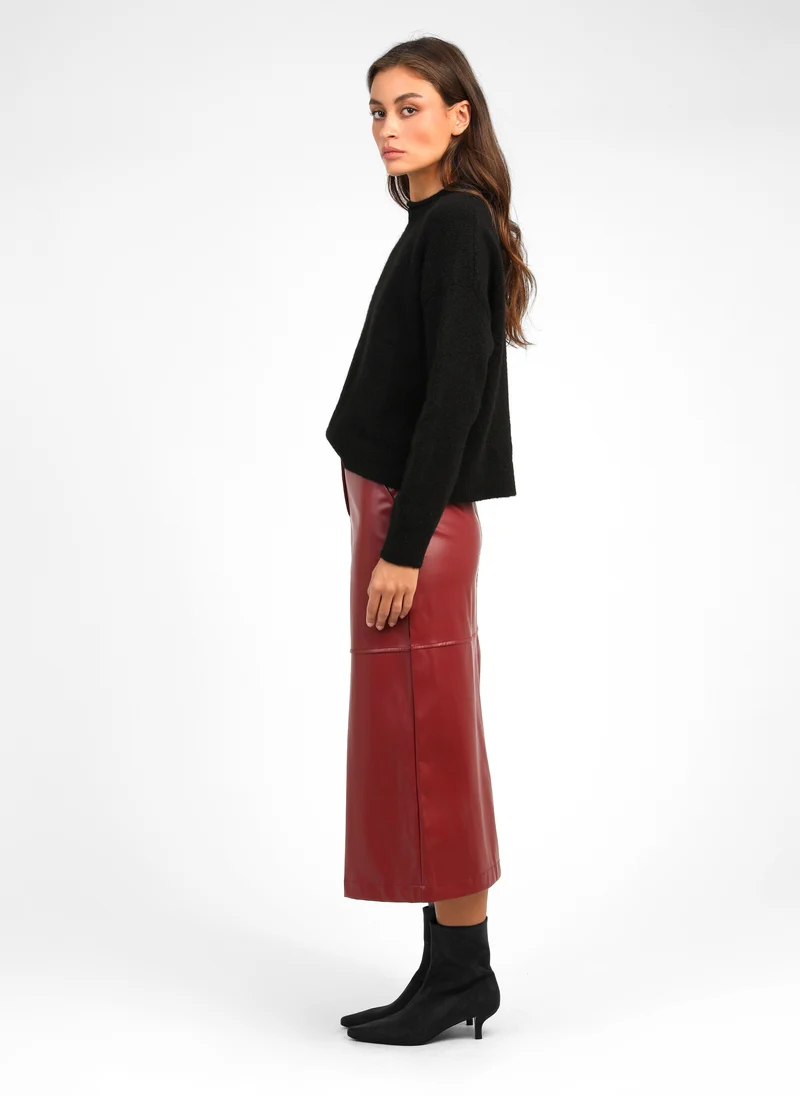 JUPE MIDI JOURIA rouge