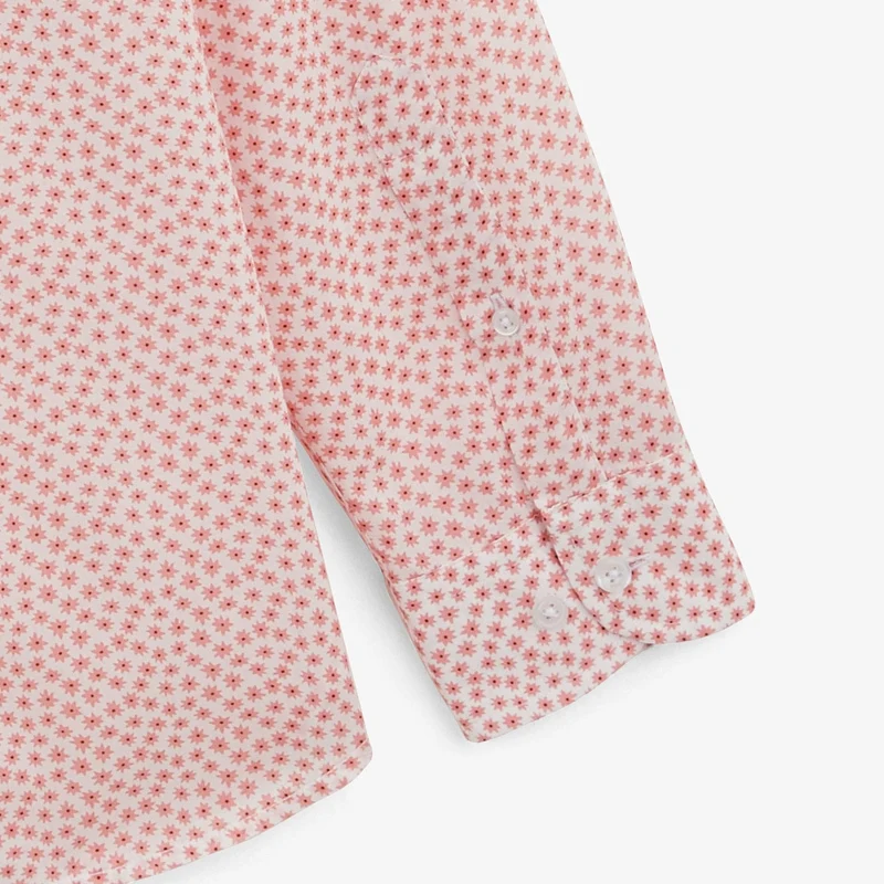 Chemise Charles étoiles orange corail