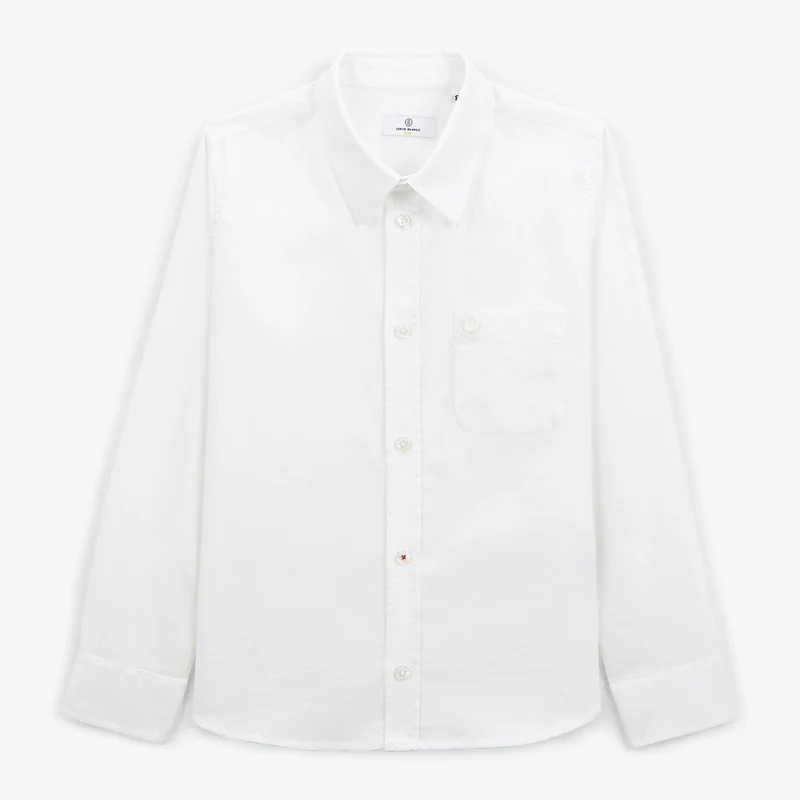 Chemise regular oxford garçon blanc