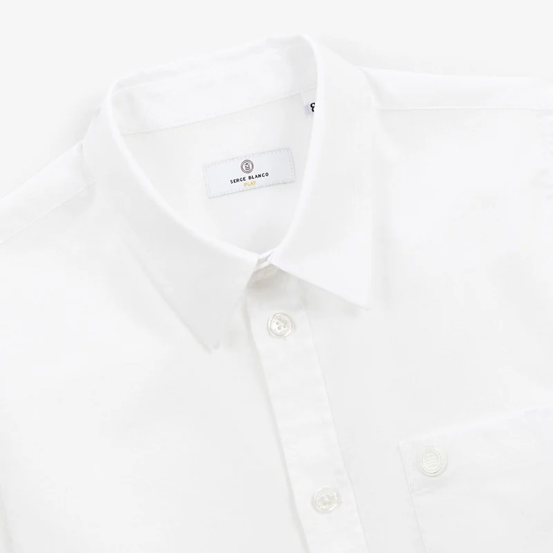 Chemise regular oxford garçon blanc