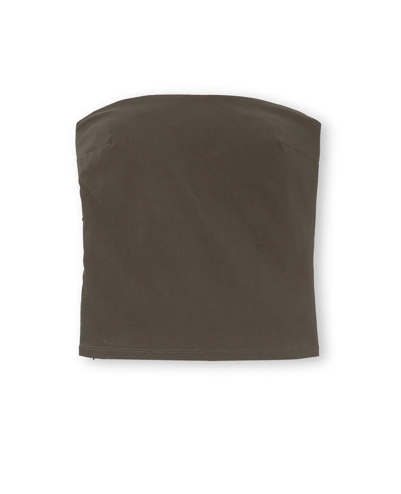 Top bustier en tissu stretch