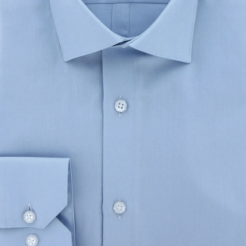 Chemise homme en coton sergé uni coupe cintrée TWYLLUE Andrew Mac Allister